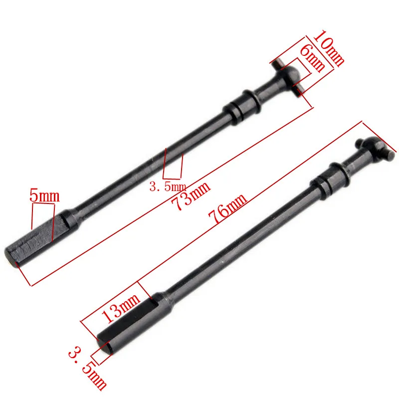 2 pezzi parti di automobili telecomandate RC 18008 albero motore (R) per HSP 94180 1/10 Nitro Power 4WD Rock Crawler Pangolin