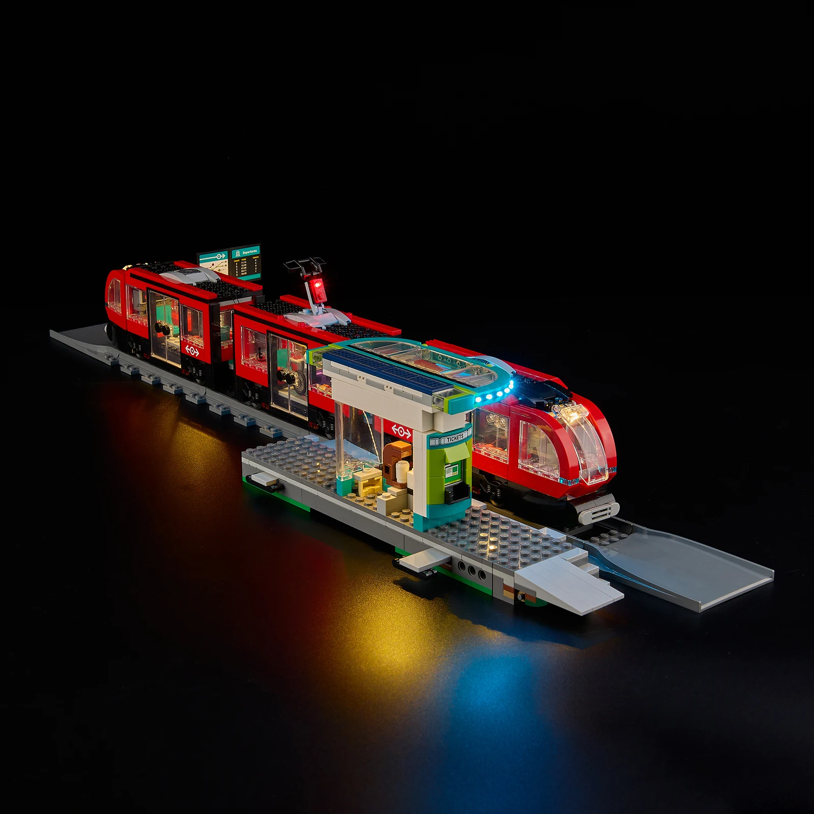 LED Light Kit For Downtown Streetcar and Station 60423 DIY Toys Set (Not Included Building Blocks)