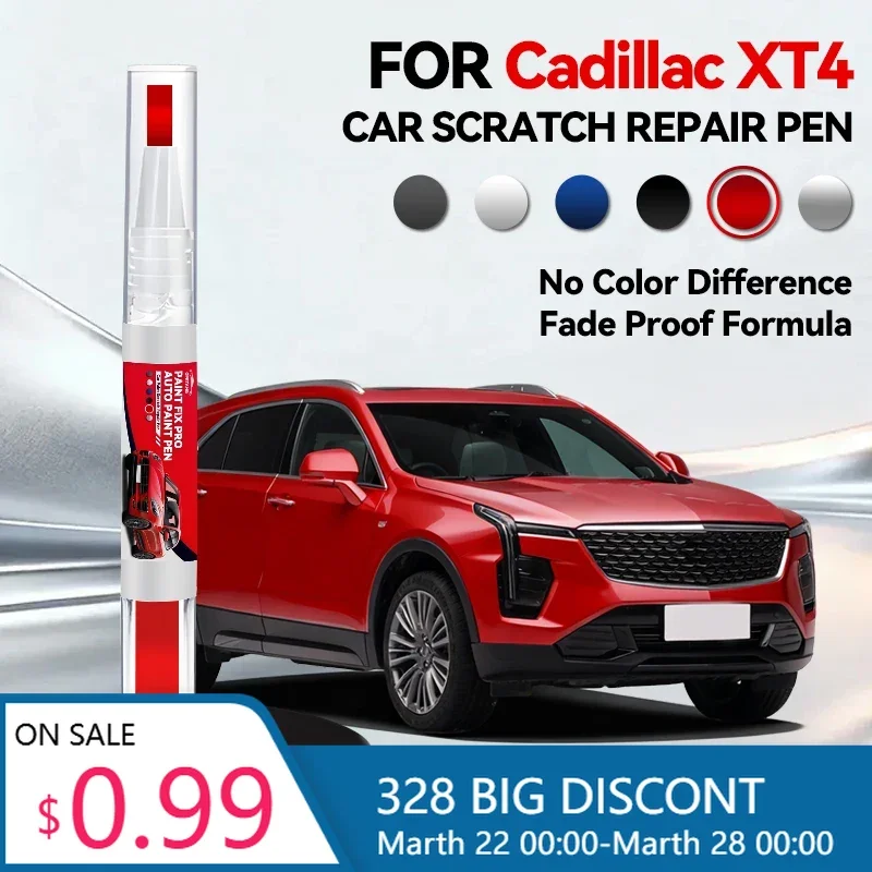 

Горячая новинка: Ручка-корректор для ремонта лакокрасочного покрытия Cadillac XT4 2018-2025 E2XX, средство для удаления царапин, аксессуары для авто DIY, черный, белый, синий