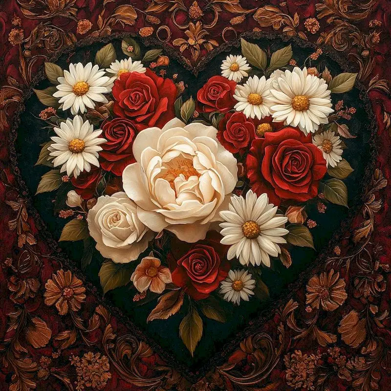 

GATYZTORY Full Square Diamond Embroidery Rose Cross Stitch Handicraft Diamond Painting Flower Mosaic Needlework Home Decor