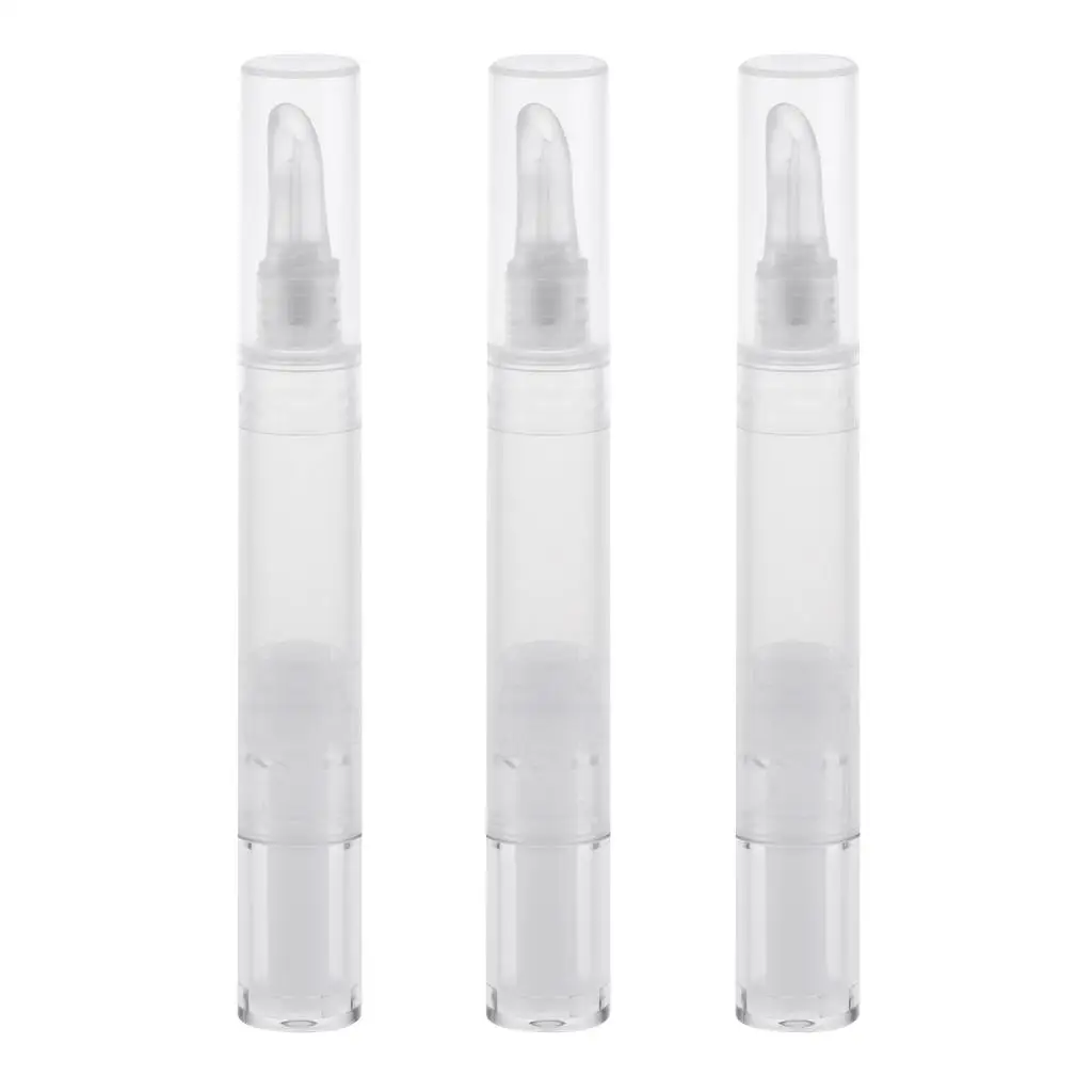 Silicone Head Lipstick Container Refillable Empty Twist Pen Cosmetic Tube for Lip Balm Nail Nutrition Oil and Perfume