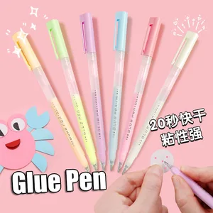 Caneta dispensadora de cola colorida, manual de secagem rápida, ponto gule stick, faça você mesmo, cola de alta viscosidade, material de escritório escolar 10 principais vendas cola bastão kawaii - №1