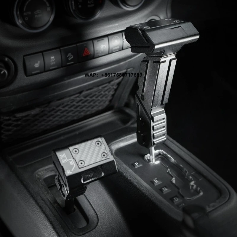 

OMU Series Aluminum Gear Lever Shift Knob for Wrangler JK 11-17 Shifter Transfer Case Lever Handle Kit Accessories