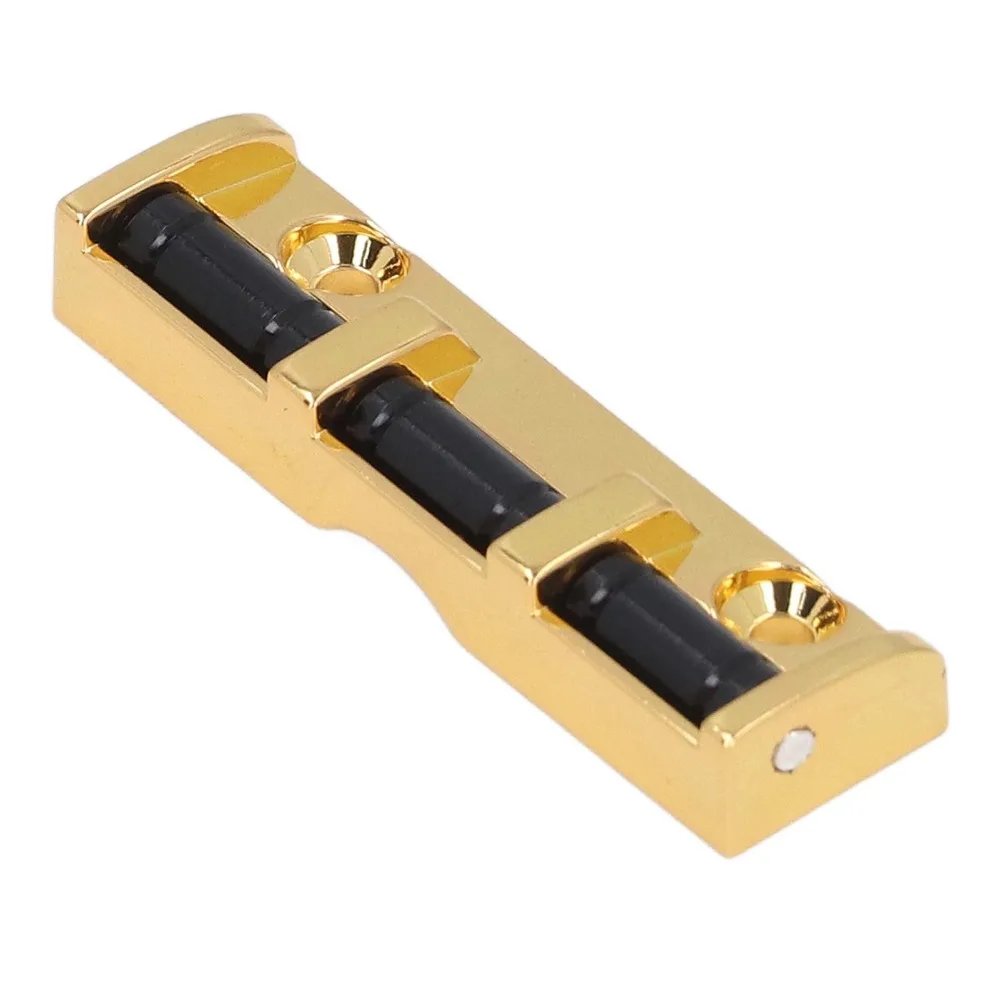 43mm Width Electric Guitar Roller Nut Golden/Silver With Screws Guitar Nut Replacement Metal Material Guitar Roller Nut Guide