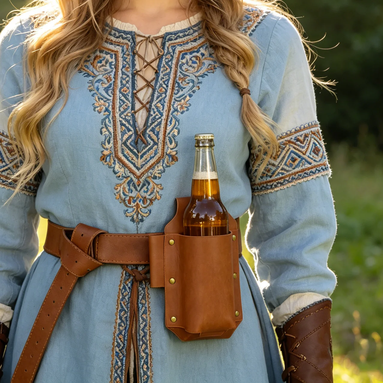 1pc Holster Portable Bottle Waist Beer Belt Bag Handy Wine Bottles Beverage Can Holder