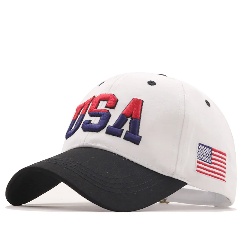 New Brand USA Flag Baseball Cap For Men Women Cotton Snapback Hat Unisex America Embroidery Hip Hop Caps Gorras Pet