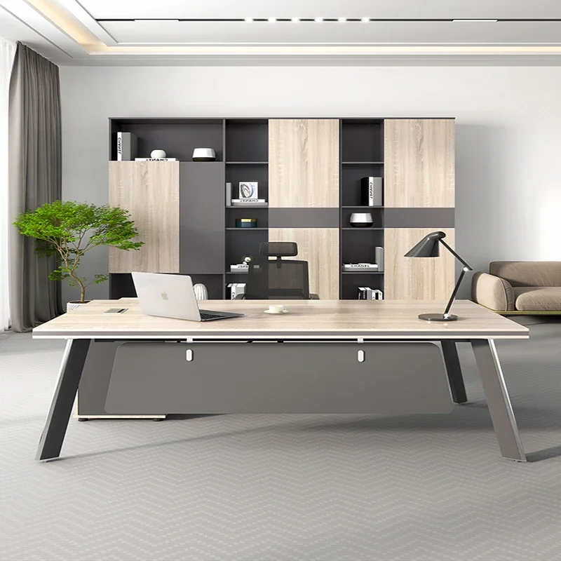 

Modern Desk Office Work Auxiliary Accessories Computer Desks Table Study Bedroom Student Furniture Tavolo Da Lavoro Minimalist