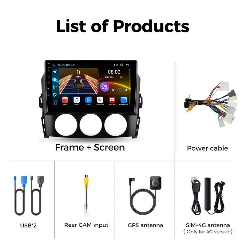 أندرويد 16 Carplay السيارات لمازدا MX-5 III 3 NC 2008 - 2015 راديو السيارة الوسائط المتعددة مشغل فيديو الملاحة ستيريو GPS DSP 5G WIFI #6