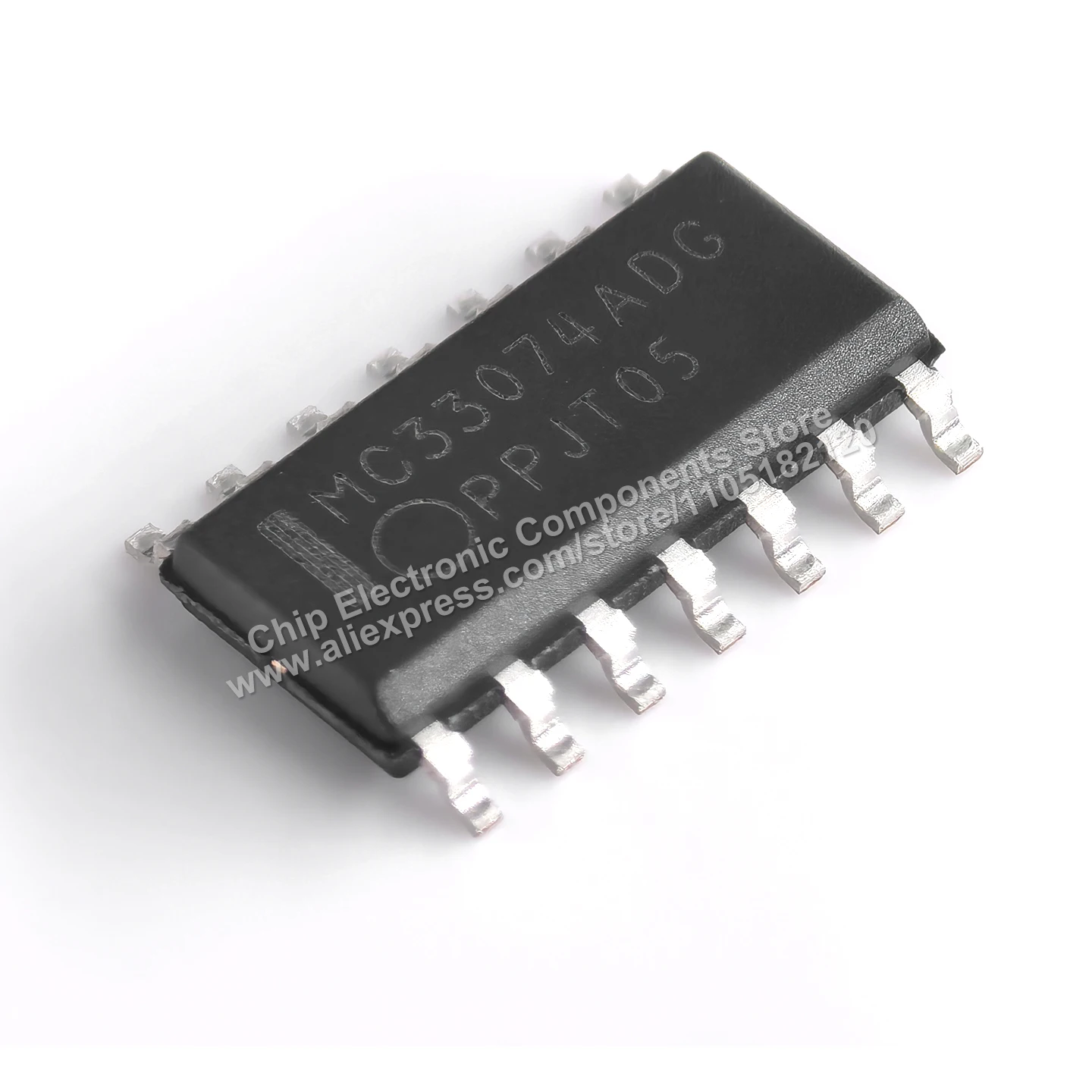 （5PCS）Original IC MC33074ADR2G MC33074ADG Single-Supply 3.0 V to 44 V Operational Amplifier Chip, SOP-14 Package