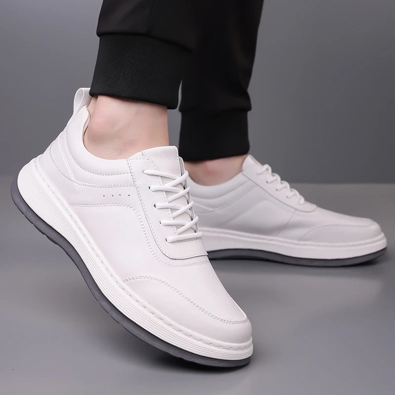 

Men's casual sports shoes Classic high-quality comfortable style Leisure Daily Office Business Outdoor Black white Versatile