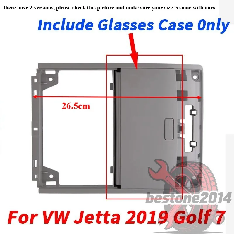 5GG868837 Gray Sun Glasses Case Holder Storage Box For VW Jetta 2019 Golf 7