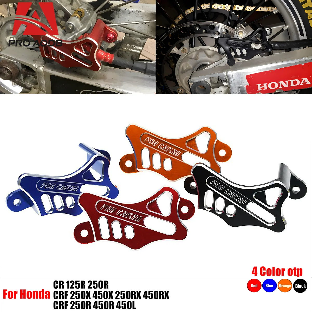 

Motorcycle Rear Brake Caliper Guard For Honda CRF CR125R CR250R CRF250X CRF450X CRF250RX CRF250R CRF450R CRF450L 2002-2022