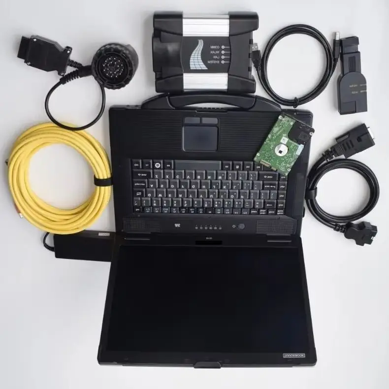 2026.09 Multi-language Software HDD ICOM NEXT A2+B+C Scanner Auto Repair Diagnostic Tool Laptop CF53 (i5 8g) Computer