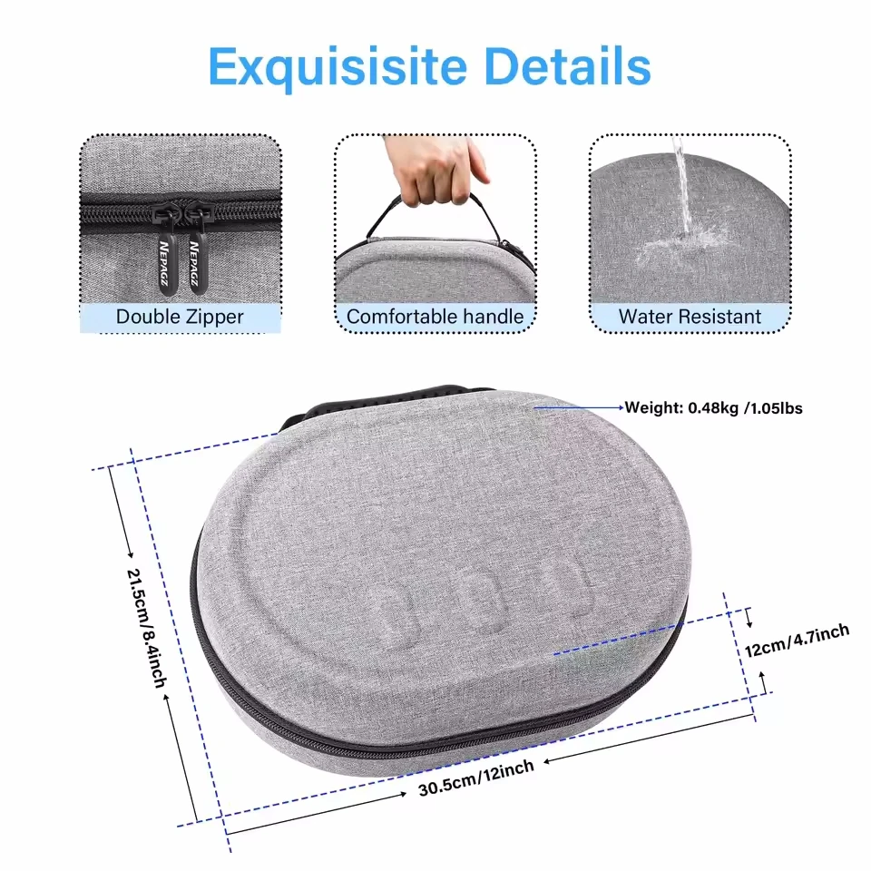 حمل حقيبة التخزين غطاء صندوق ل ميتا كوة كويست 3 كويست 3 الواقع الافتراضي VR نظارات سماعة لعبة الملحقات كيس قذيفة #4