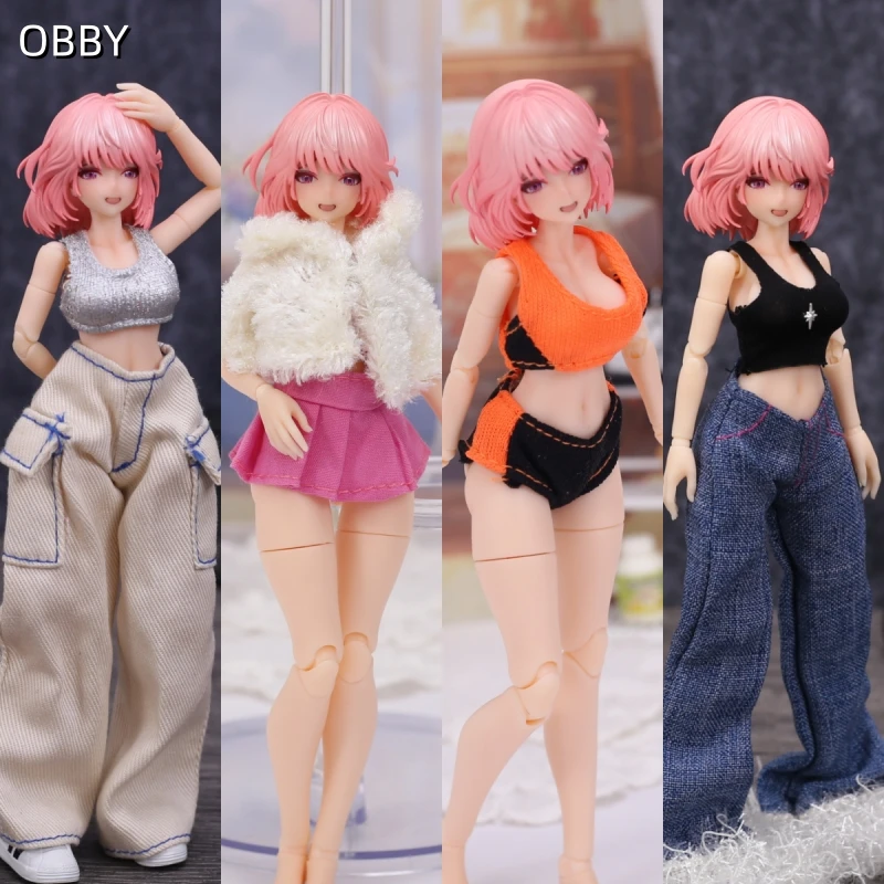 Figurines à l'échelle 1/12, styles multiples, bikini, jupe JK, coquille d'escargot, Romankey, figurine de soldat, corps de poupée