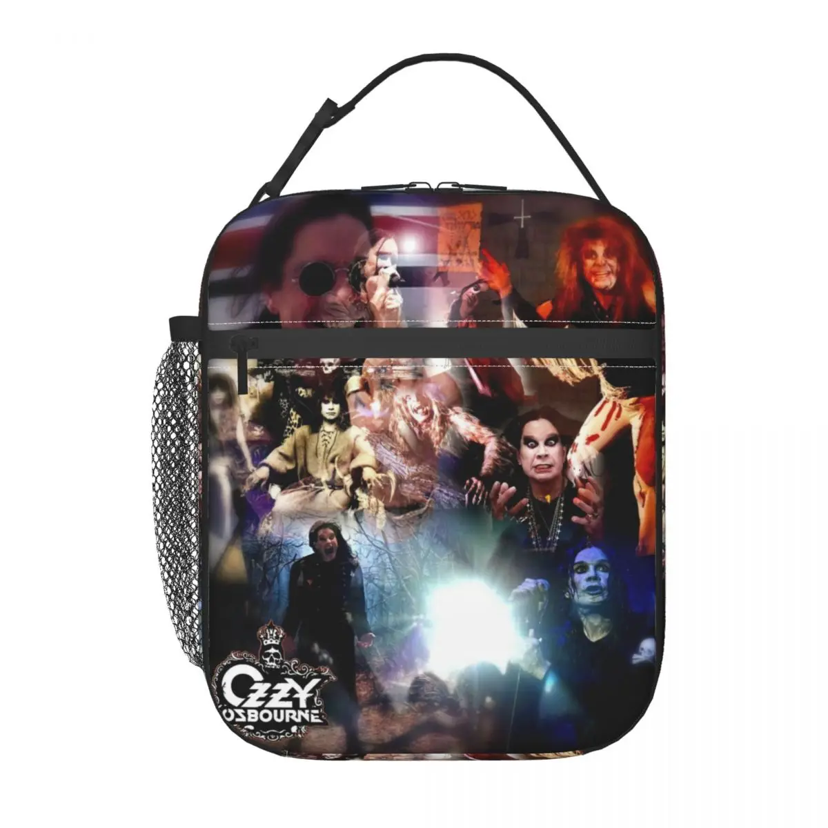 Ozzy Osbourne Prince Of Darkness Thermal Insulated Lunch Bag Band Rock Portable Lunch Container for Outdoor Picnic Food Box