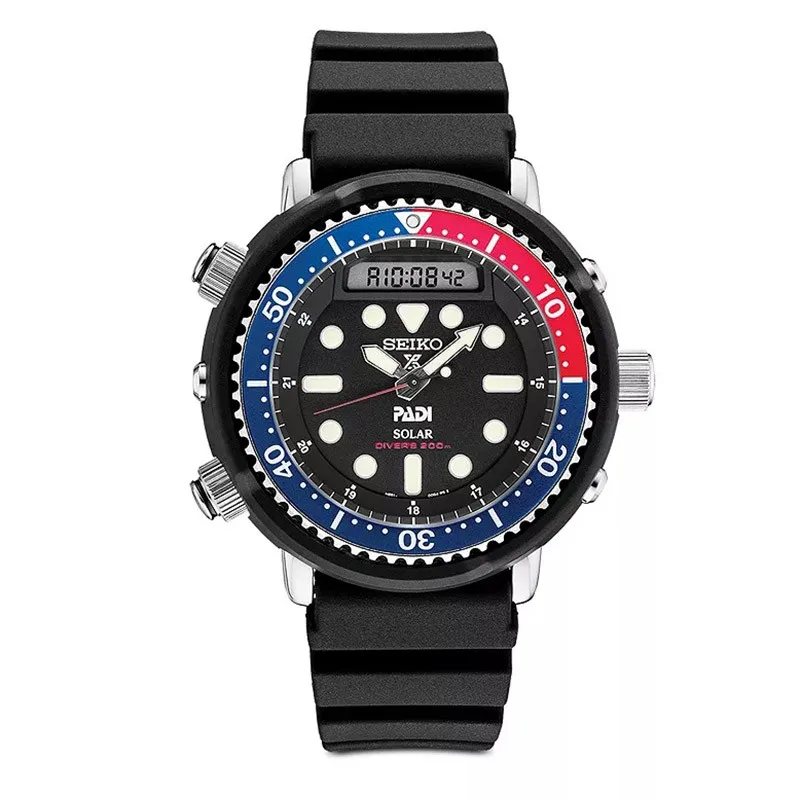 Seiko Men\'s Watch Prospex Series Solar Watches 20Bar Waterproof Luminous Quartz Watchs