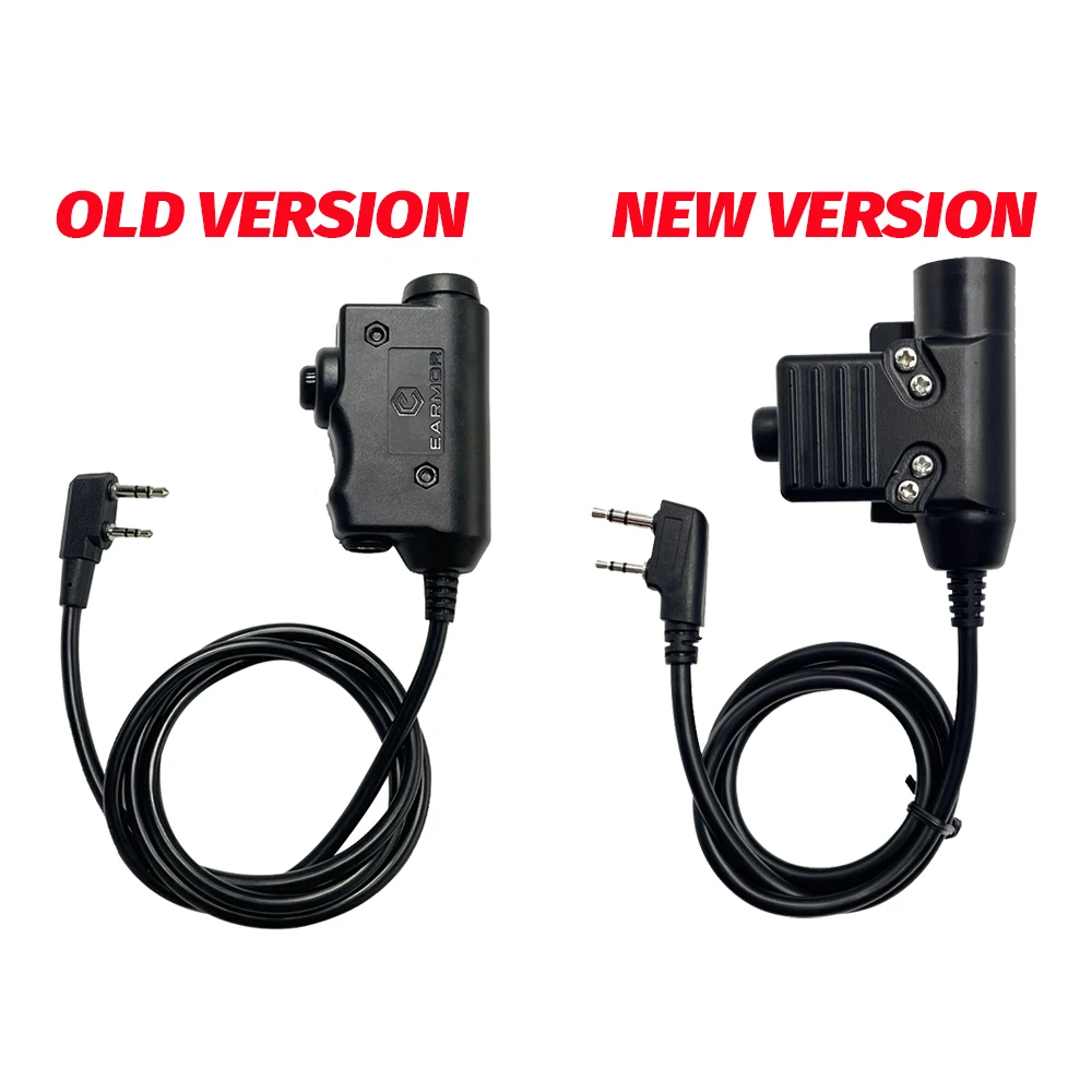 EARMOR M32 MOD4 Tactical Headset & U94 PTT Adapter Set Suitable for Baofeng Radio Communication Shooting Noise Clearance