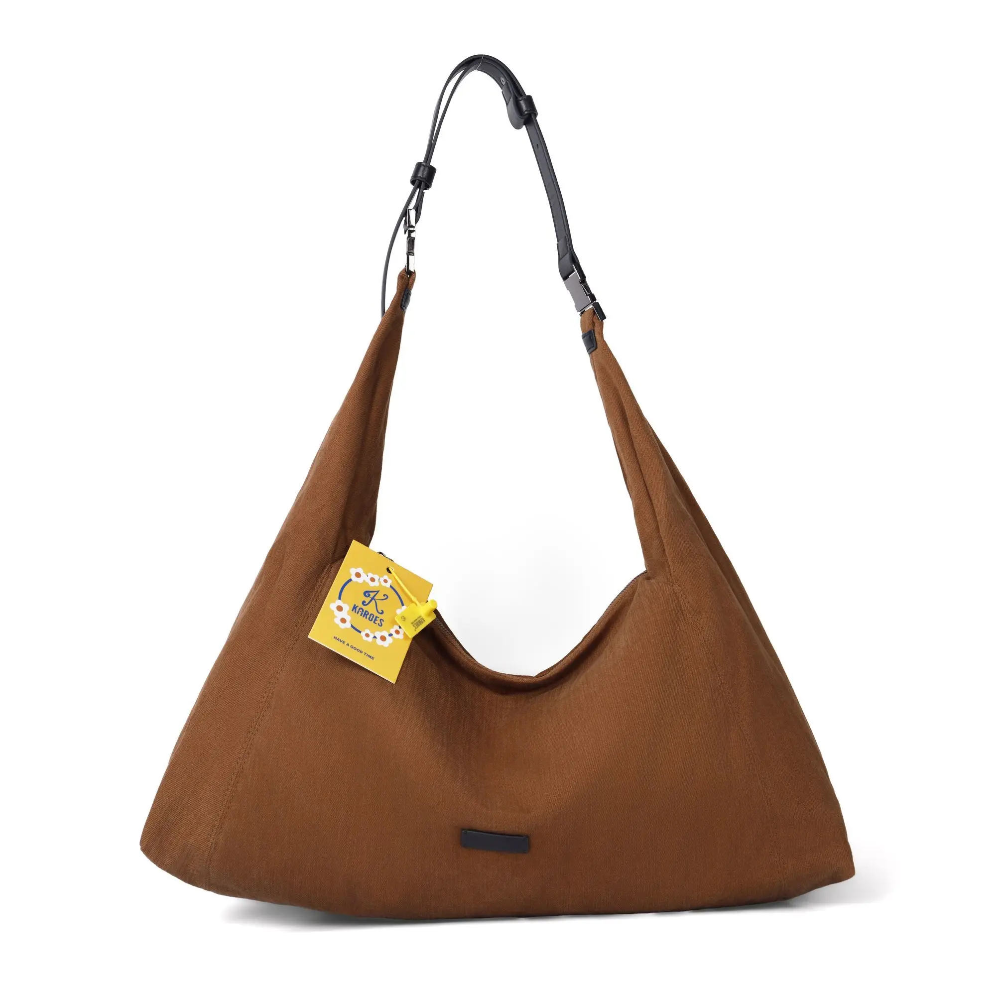 New Lazy Wind Soft Snowflake Fleece/Washed Denim Women's Bag Simple Large Capacity Underarm Bag Portable Shoulder Bag