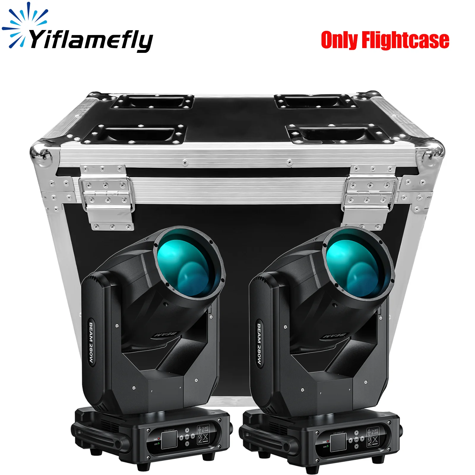 

Чехол для авиакомпании Yiflamefly с колесами, сверхмощный чехол Gator, разделители из пены EVA, кейс для 2 шт., 280 Вт, 10R, движущиеся головные фонари