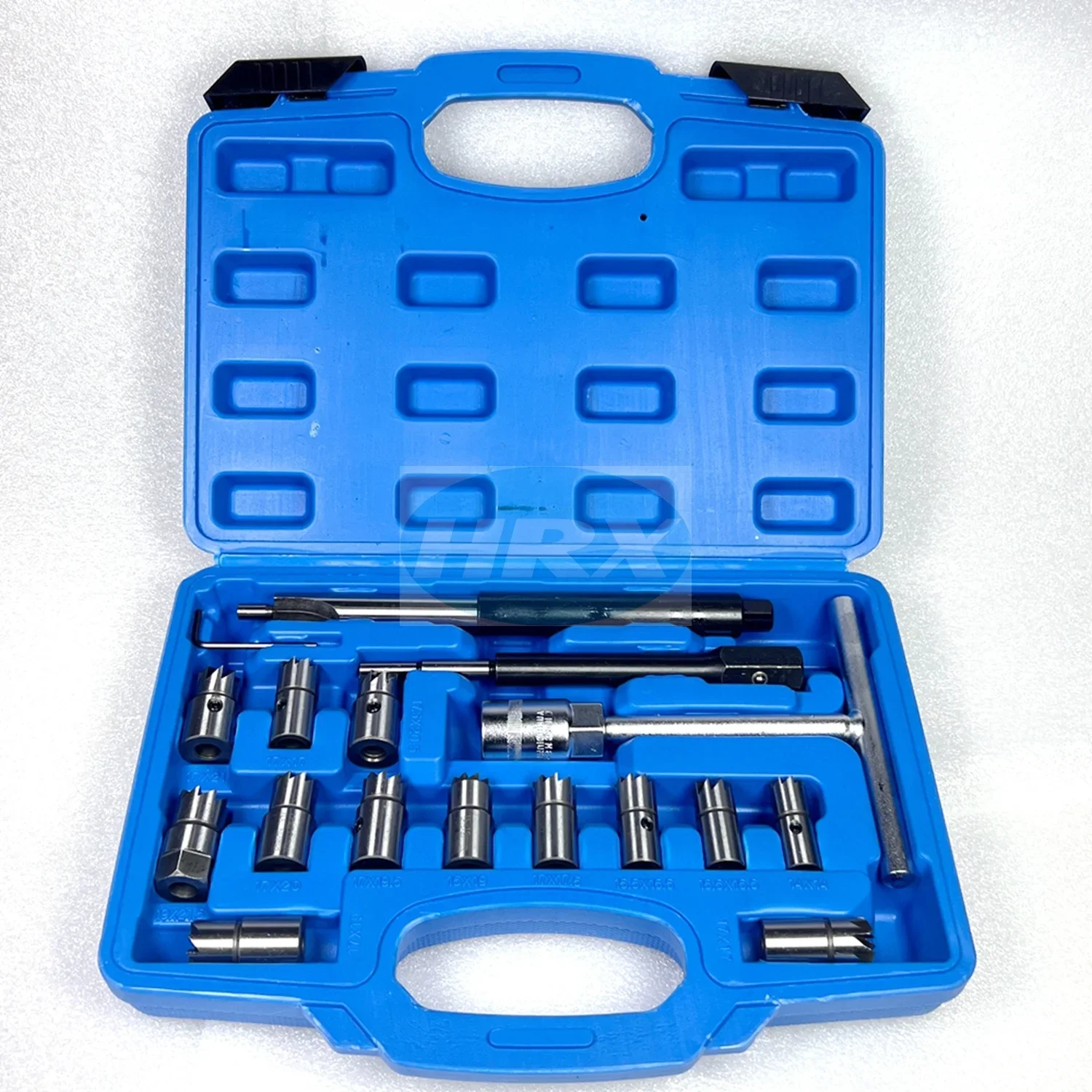 

17Pcs Diesel Injector Seat Cutter Set Vehicle Repair Tools Universal Re-Face Reamer Tool Set