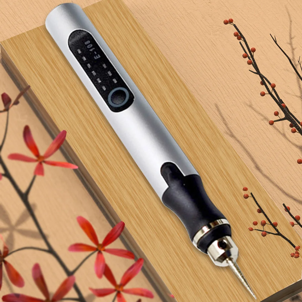 Electric Engraver Etching Pen Rechargeable Cordless Engraving Drill 3 Gears Adjustable DIY Power Tools for Jewelry Glass Wood