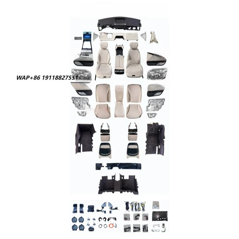 Seats Center Console Interior Body Kit for S Class W221 2008-2013 Upgrade to  Style W223