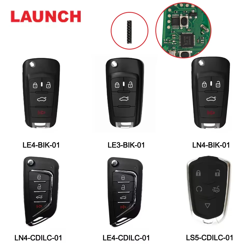 LAUNCH Key for General Motor GM LN4 LE3 LE4 for Buick LN4 LE4 LS5 for Cadillac Works for X431 Key Programmer