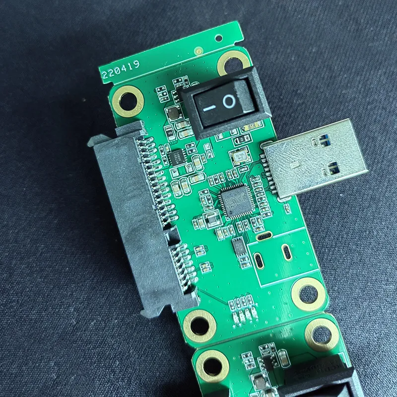 ASM1153E SATA To USB3.0 Adapter Board SSD Flash Tool Solid‑State Drive Repair Card Reader