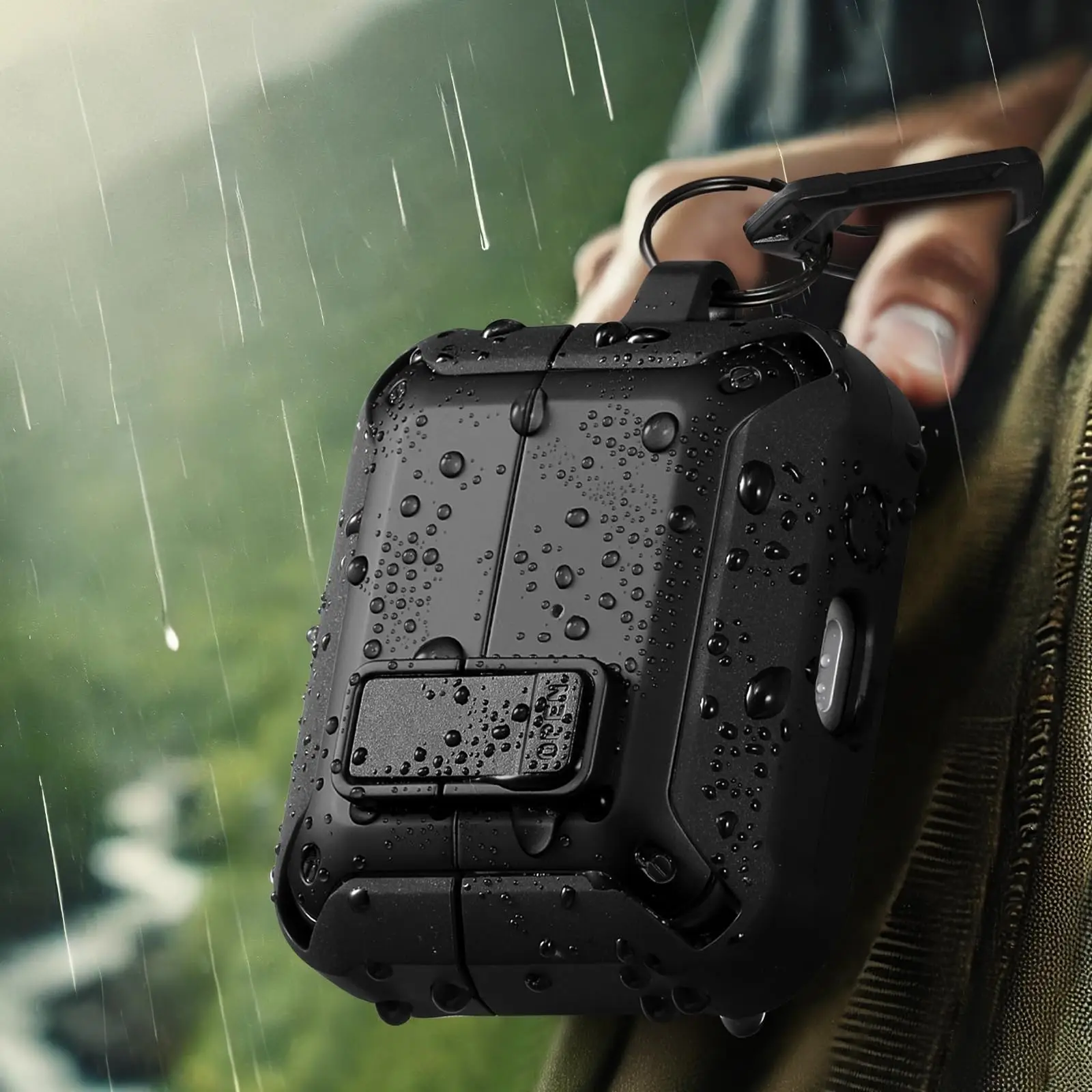 جديد 2025 لـ Airpods 4 حافظة قفل أمان غطاء حماية مقاوم للصدمات مع طقم تنظيف حافظة سماعة أذن فاخرة لأجهزة Airpods 4 Funda