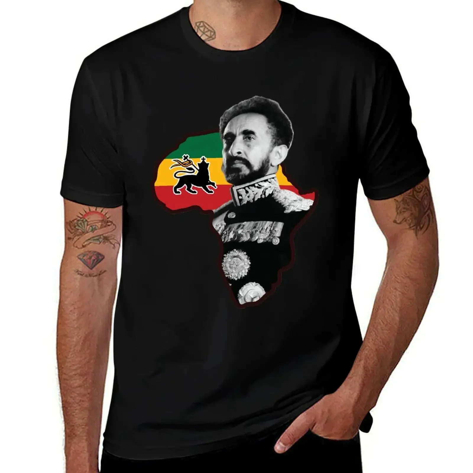 

Haile Selassie I King Of Kings With The African Map T-Shirt for a boy customs design your own oversized t shirt men