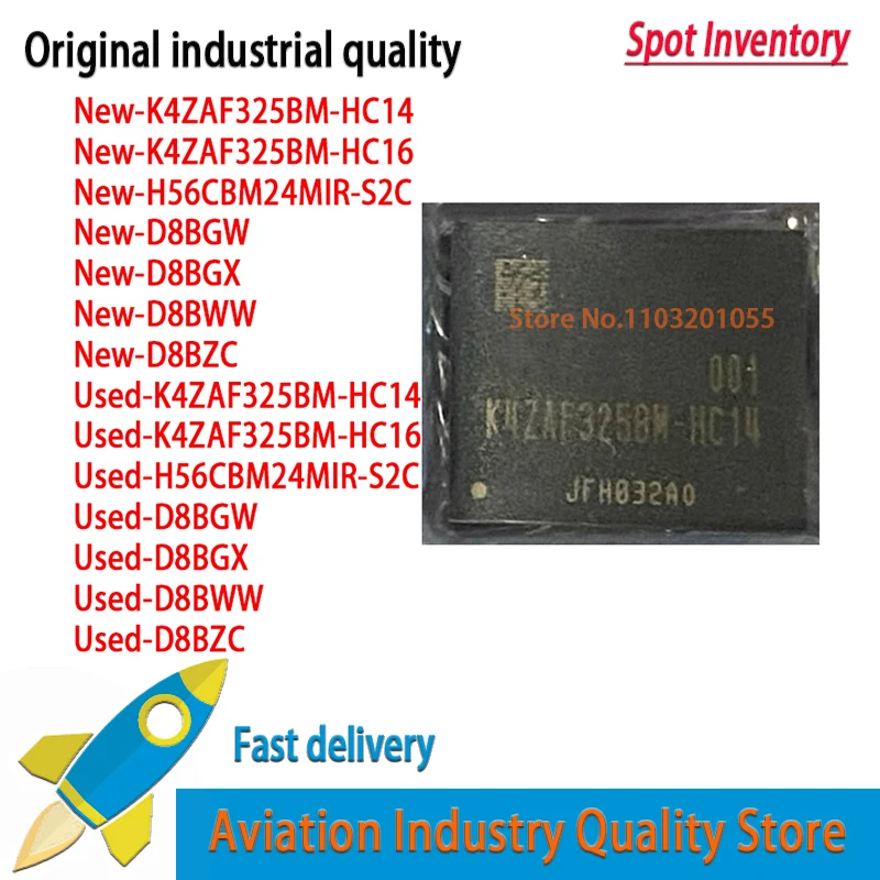 

1PCS D8BGW D8BGX D8BWW D8BZC K4ZAF325BM-HC14 K4ZAF325BM-HC16 H56CBM24MIR-S2C K4ZAF325BM HC14 HC16 BGA NEW Original In Stock