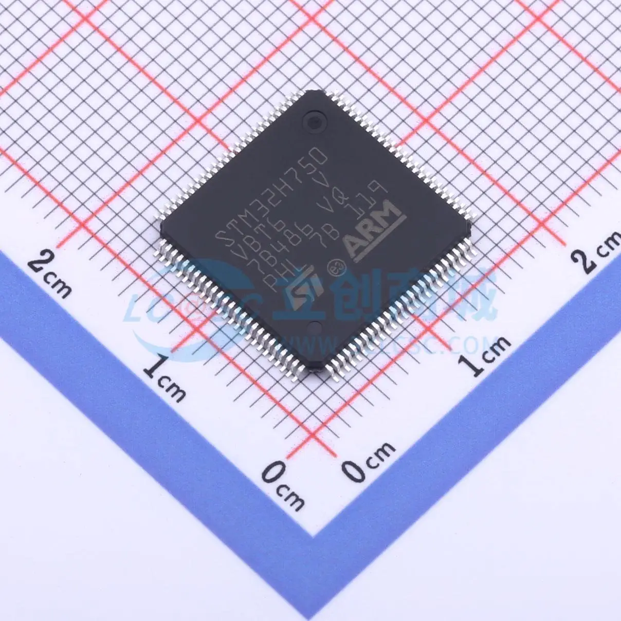 Rsh Brand New Original Genuine Stm32H750Vbt6 Lqfp-100 Arm Cortex-M7 32-Bit Microcontroller