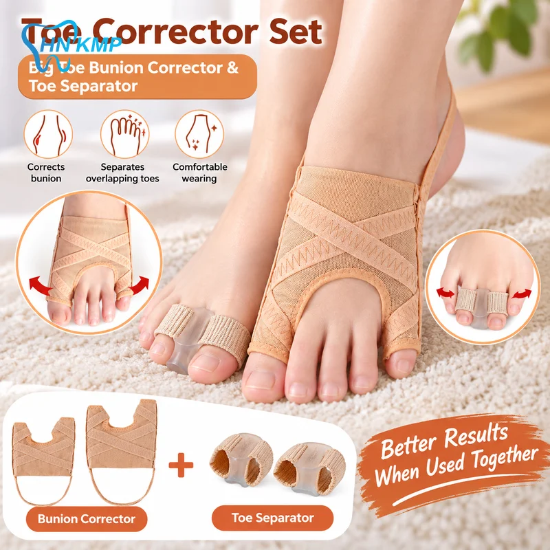 Adjustable Hallux Valgus Bunion Corrector Toe Separator Orthotics Foot Bone Big Thumb Straightener Pedicure Foot Care Tools