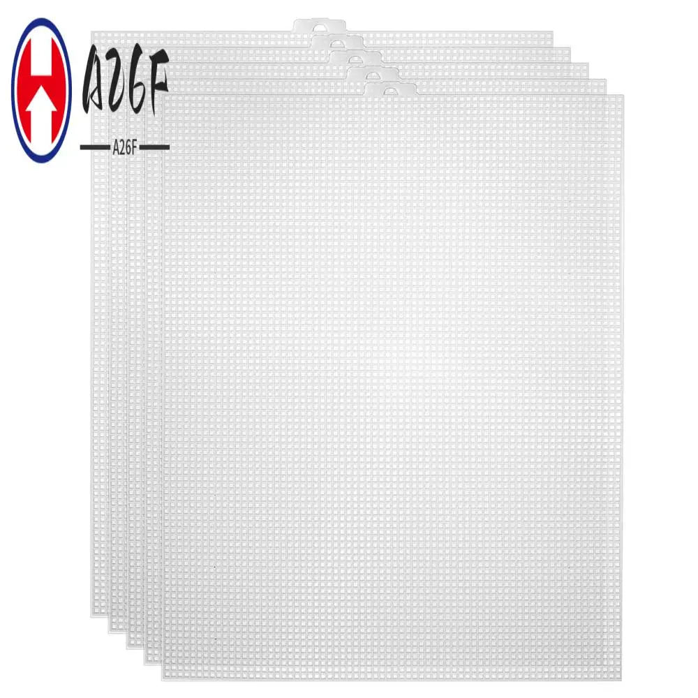 

A26F-20Pcs Plastic Mesh Canvas Sheets For Embroidery, Acrylic Yarn Crafting, Knit And Crochet Projects (10.2 X 13.2 Inch)