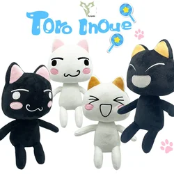 Rytanda Black Toro Inoue Cat Plush Toy Soft Stuffed Kittens Cute Animal Doll For Girls Kids Cat Plushies Christmas Birthday Gift