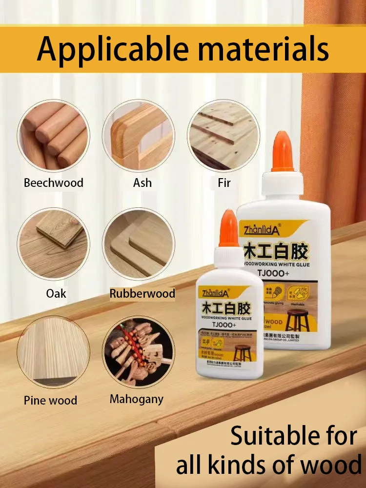 Wood White Glue 60ML 120ml Sticky Powerful Sticky Door Frame Floor Wooden Chair Table Plank Wood Redwood Adhesive