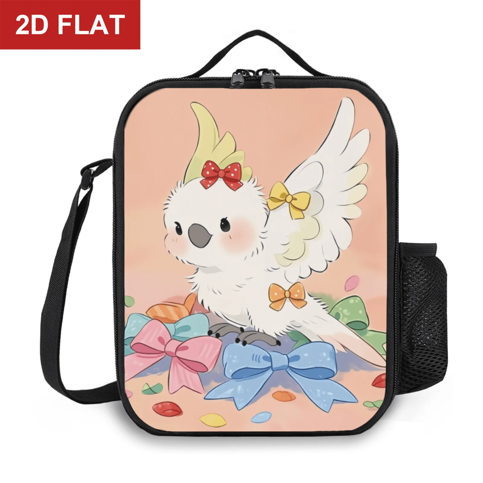 Animal Day Parrot  Lunch Bag Cloth Meal Pack Suitable for Picnic Commuting Thermal Cooler Lunch Tote Office Picnic Travel