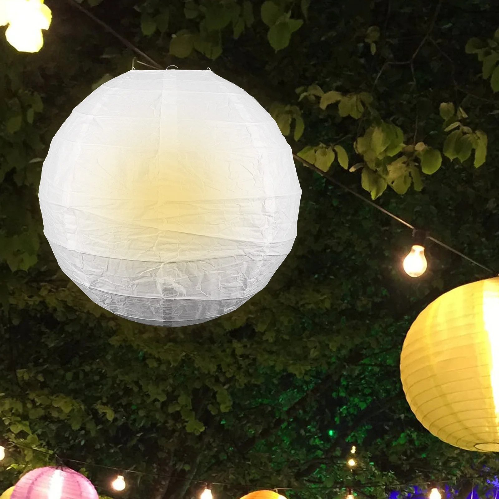 

2pcs 40Cm Folding Lampshades For Ceiling Diy Chandelier Light Shade Paper Lamp Cover Small Lampshade Decorative Lamp Accessory