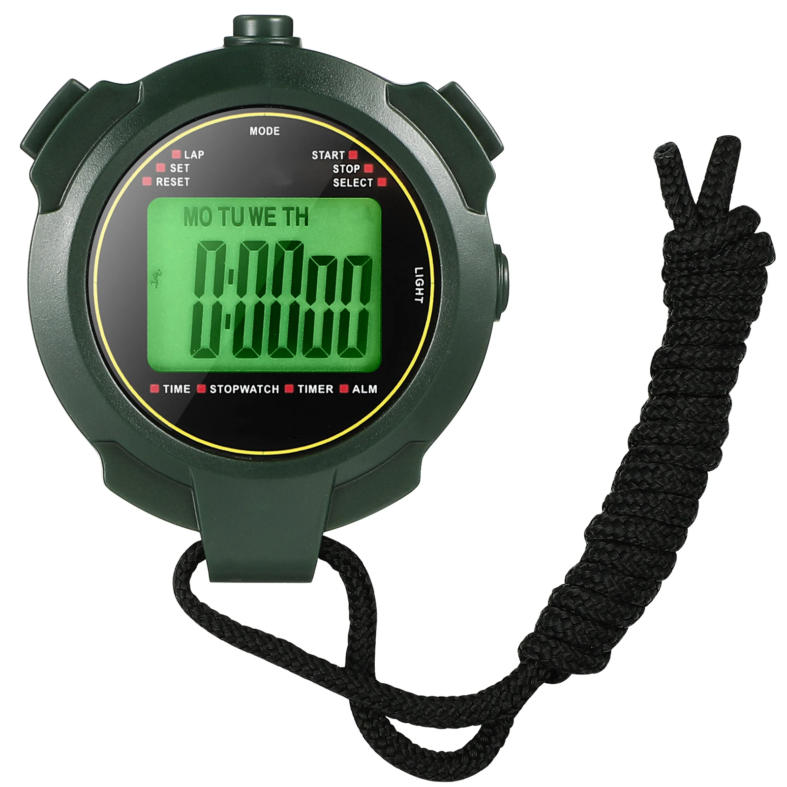 

Luminous Stopwatch Digital Sports Timer Portable Fitness for Game Desk Toddler Lightweight Practical
