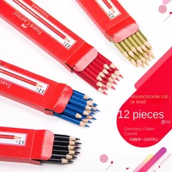 12pcs Faber Castell Single Color Oily Colored Drawing Pencil Set Sketching Pencil Colored School Supplies Colores Profesionales
