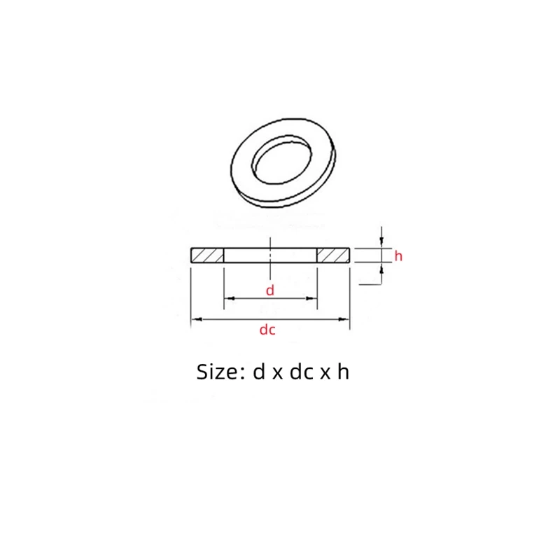 1~100Pcs Thickness 1/1.2/1.5/2/3/4mm 304 A2 Stainless Steel Large Size Oversize Big Wider Shim Metal Flat Washer Plain Gasket