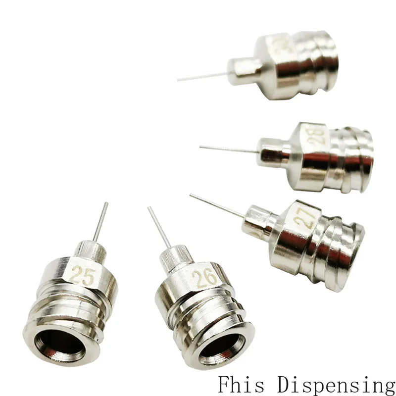 1/4 Inch Cannula Blunt End (All Metal) Pack of 12 Double Thread Hub Luer Lock Dispensing Needle