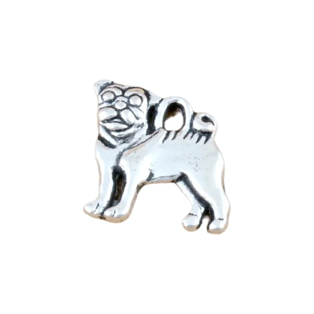 

Pug Dog Charms Pendants 100Pcs 15x16mm Zinc Alloy Fashion Jewelry DIY Fit Bracelets Necklace Earrings A-224