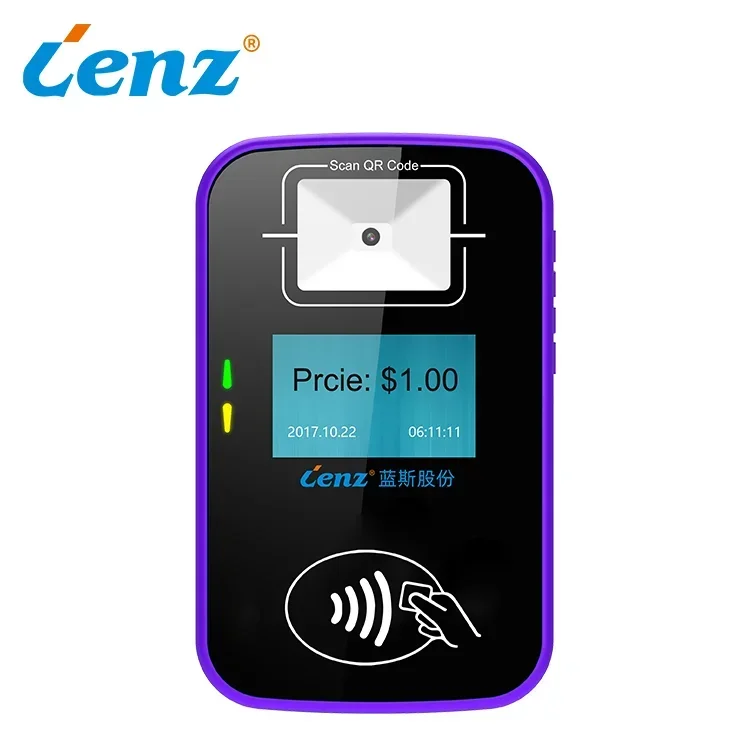 Public bus ticket system NFC QR code smart card ticketing machine Android Linux bus validator