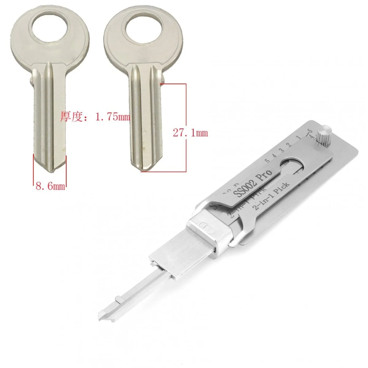 Lockpicking Lock Decoder SS001 O-ring Pickup Kit Pick Locksmith Tools Key Decoder Precision Hook Door Maintenance Repair Tools