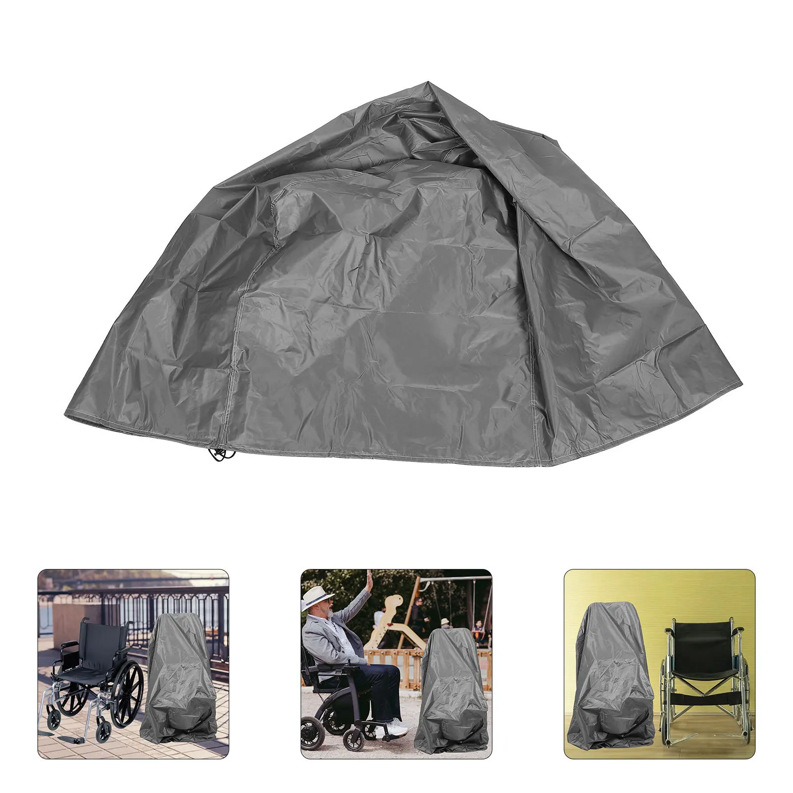 

Wheelchair Cover Waterproof Polyester Protective Sleeve Dustproof Sunproof for Electric Wheelchair Elderly Scooter Protection