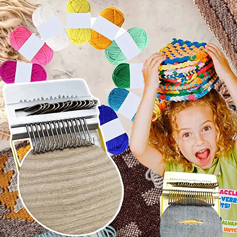 New【Diy Creative Braiding Patching Machine Hand Knitting Wooden Speedweve Type Small Loom Tool Stitching And Knitting Loom】