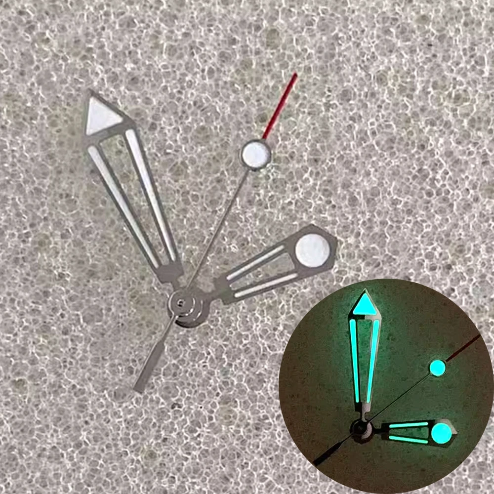 

NH35 Hands, Green Luminous Watch Hands Set, for NH34 NH35 NH36 NH70 4R 7S Movement Watch Needles, 8.75mm 13mm 13.5mm Pointers