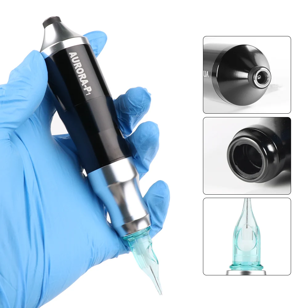 

AURORA Tattoo Rotary Machine Pen Professional Direct Drive Motor Aluminum Alloy High-Quality DC Jack Tattoo Gun with Cable